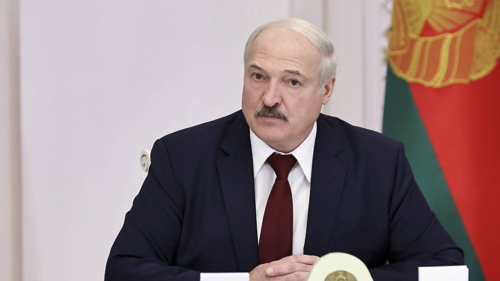 Alexander Lukaschenko, Präsident von Belarus, nimmt an einem Treffen teil.