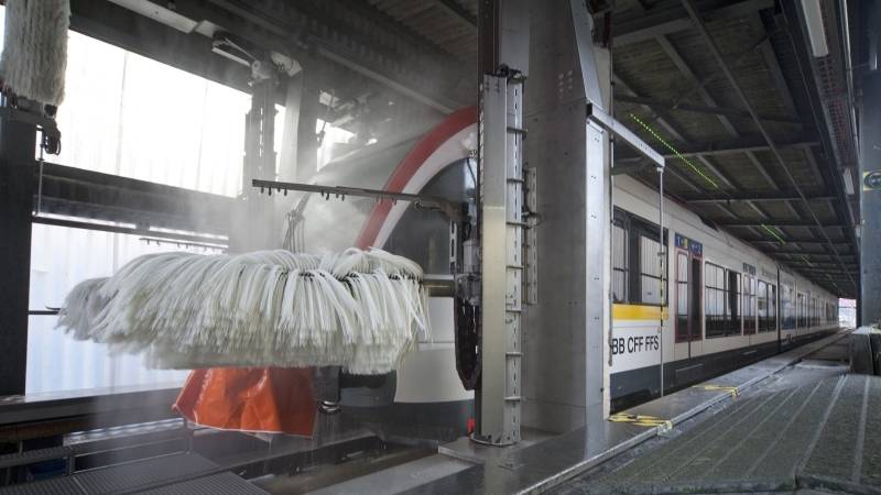 Die SBB wäscht ihre Züge besser und effizienter