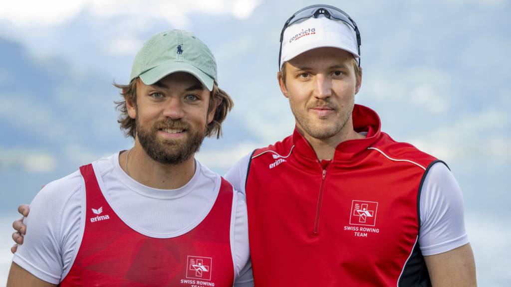 Jonah Plock (links) und Patrick Brunner haben sich am Heim-Weltcup auf dem Rotsee einen Podestplatz zum Ziel gesetzt