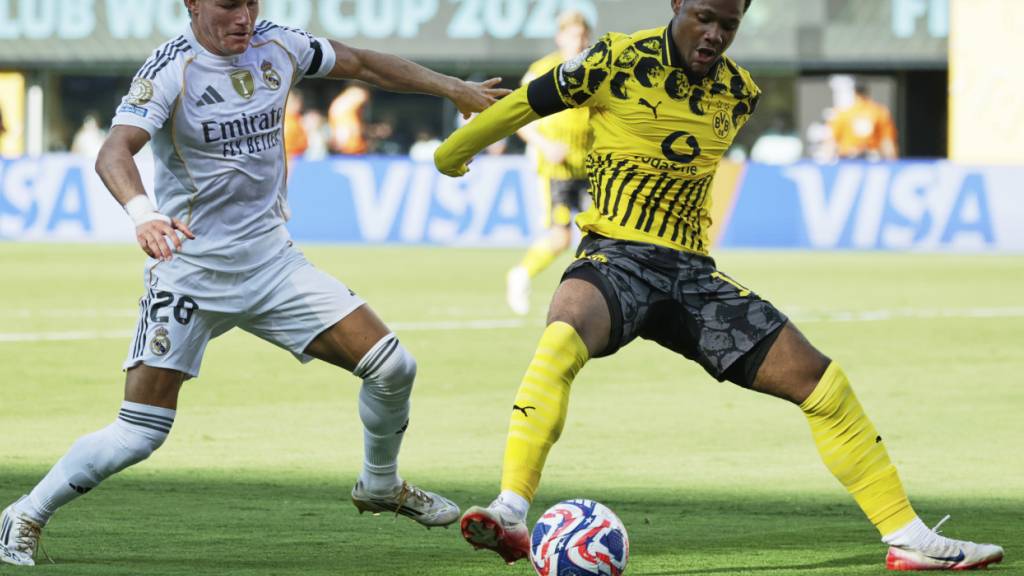 Julien Duranville stand Anfang Juli gegen Real Madrid im Einsatz