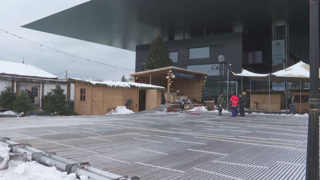 Wenn man bei Minustemperaturein ein Eisfeld abtaut - Eiszauber beim KKL zieht Bilanz