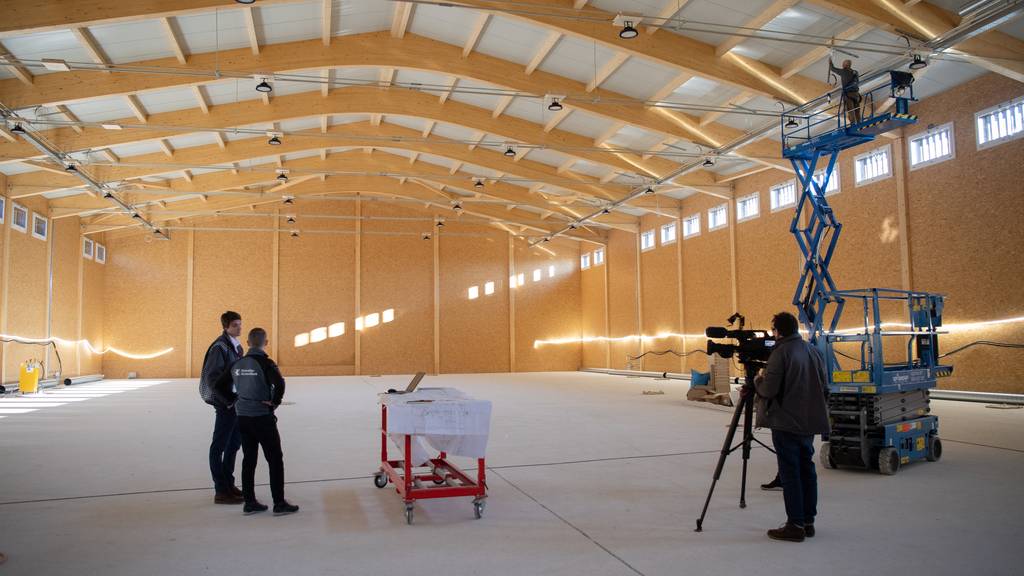 Die neue Handball-Halle in Stans ist ein Lehrlingsprojekt