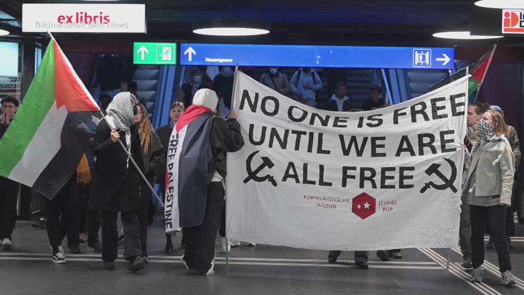 Demo legt Bahnhof Bern lahm