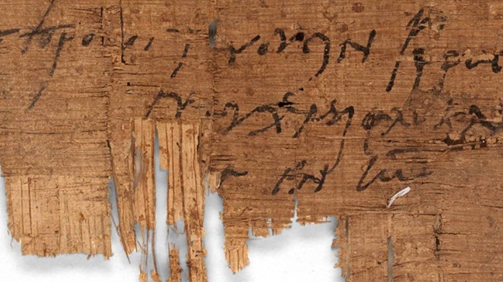 Die christliche Grussformel am Schluss des Briefs verrät die Gesinnung des Schreibenden. Der Papyrus befindet sich seit über 100 Jahren im Besitz der Universität Basel.