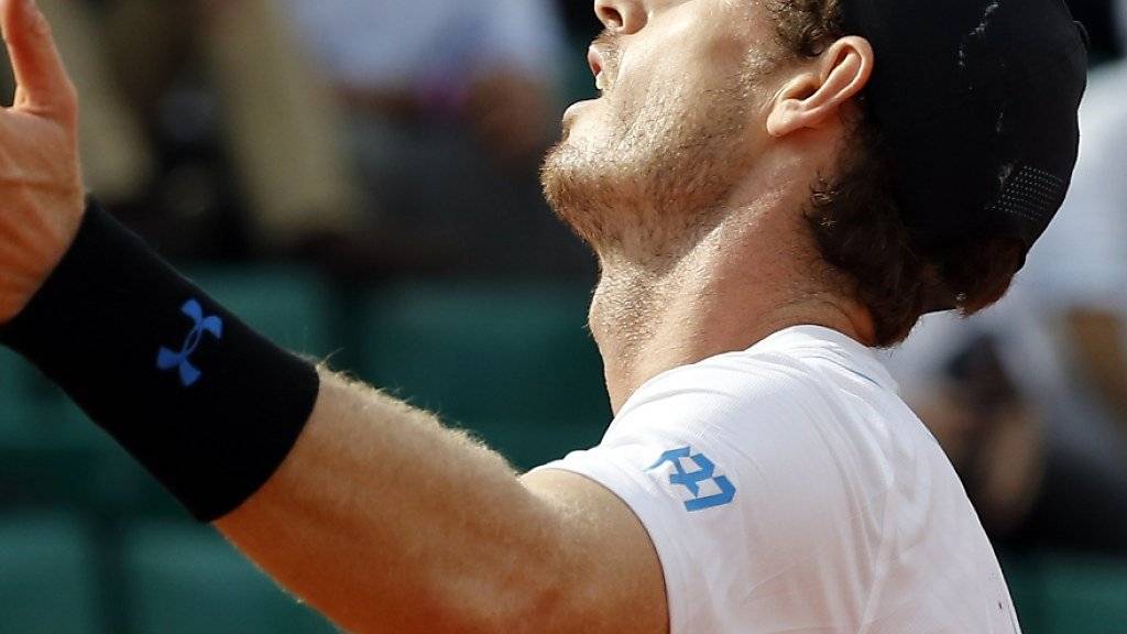 Oft unzufrieden: Andy Murray kann am French Open noch nicht richtig überzeugen