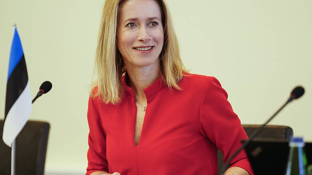 ARCHIV - Estlands Ministerpräsidentin Kaja Kallas hat einen Vereinbarung mit der Ukraine unterzeichnet. Foto: Pavel Golovkin/AP/dpa