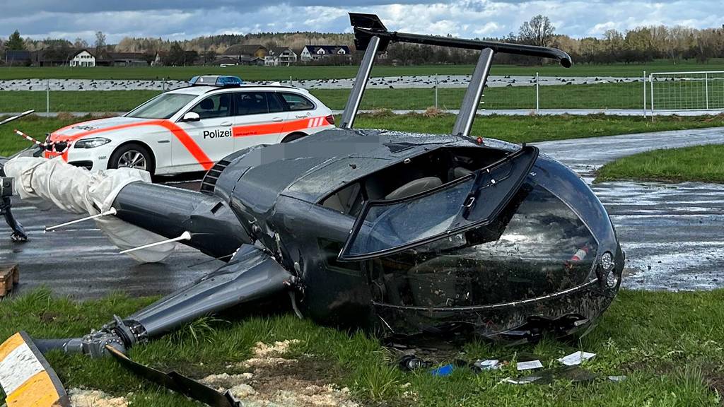 Heli-Absturz in Sitterdorf: Pilotin (30) verunglückt mit drei Passagieren