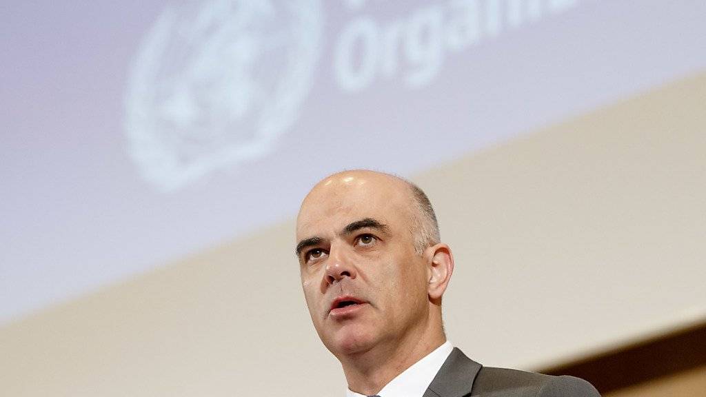 Bundesrat Alain Berset hat am Montag in Genf die 72. Weltgesundheitsversammlung eröffnet.