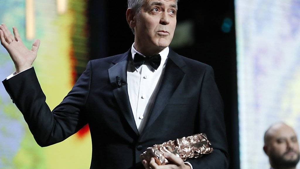 Erhielt einen Ehren-César für seine Karriere: George Clooney nutzte seine Dankesrede zur Liebeserklärung.