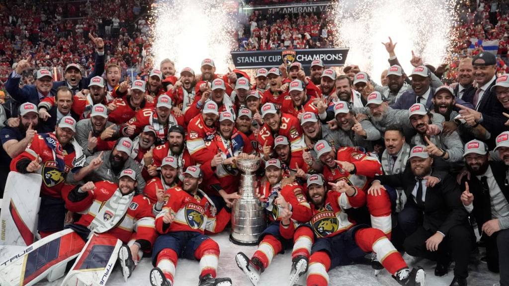 Die Florida Panthers gewannen vor einem Jahr mit einem Sieg im siebten Finalspiel gegen Edmonton erstmals den Stanley Cup
