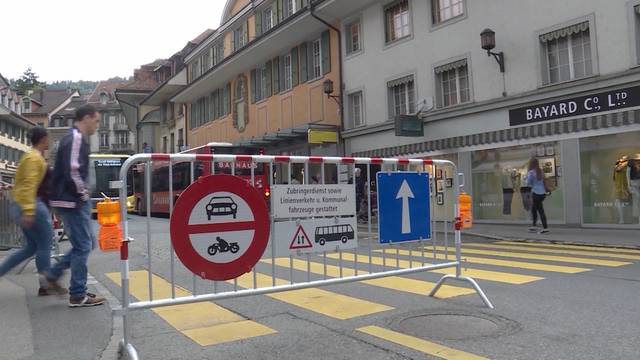 Thuner Innenstadt fürchtet Konkurs wegen Riesenbaustelle