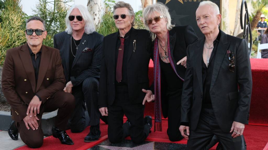 Die Hardrock-Ikonen der Band Def Leppard sind auf dem «Walk of Fame» mit einem Stern verewigt worden. (Archivbild)