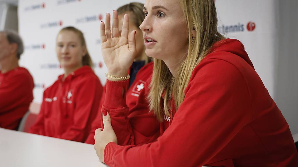 Gemeinsam stark: Jil Teichmann (vorne) und ihre Teamkolleginnen wollen in Polen auch ohne Belinda Bencic einen Exploit schaffen