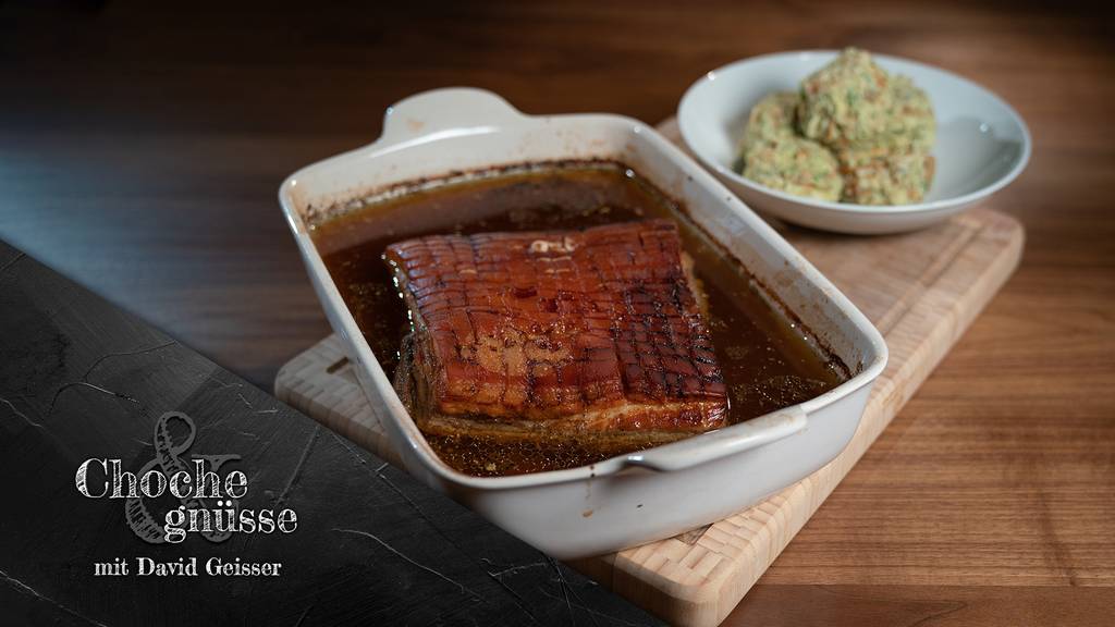 Schweinebauch mit Semmelknödel von David Geisser