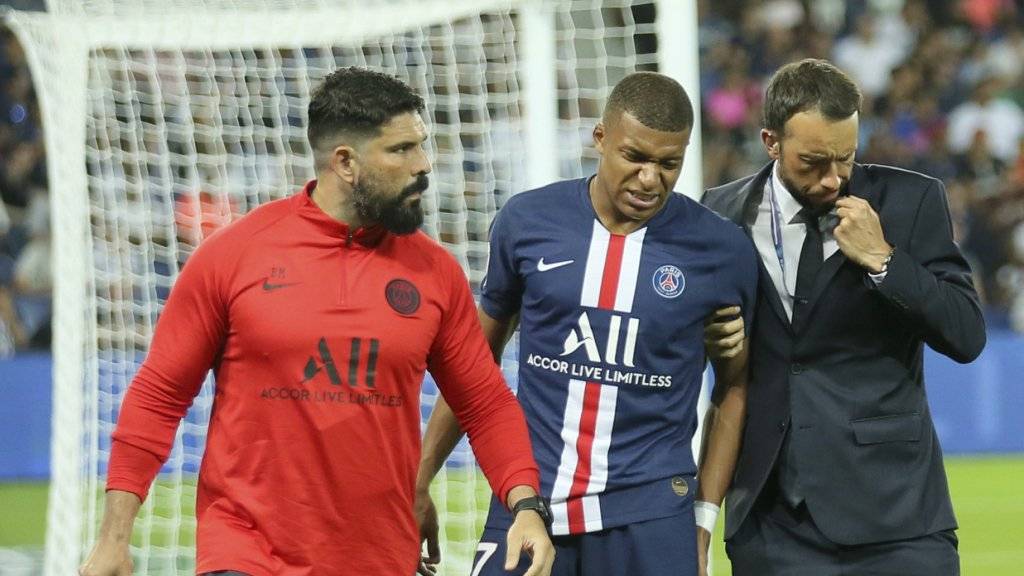 Kylian Mbappé wurde wie Kollege Edinson Cavani gegen Toulouse verletzt ausgewechselt