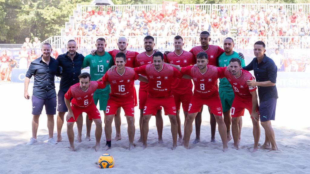 Schweizer Sandfussballer gewinnen an Europa-Spielen Gold