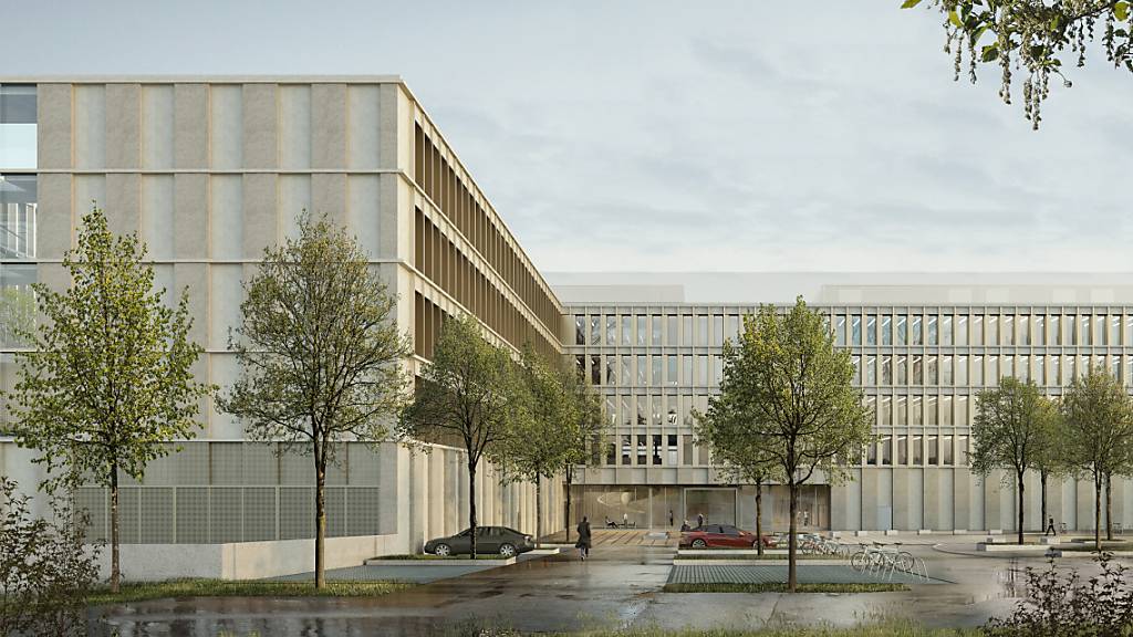 So soll das neue Polizeizentrum Bern dereinst aussehen. (Visualisierung)