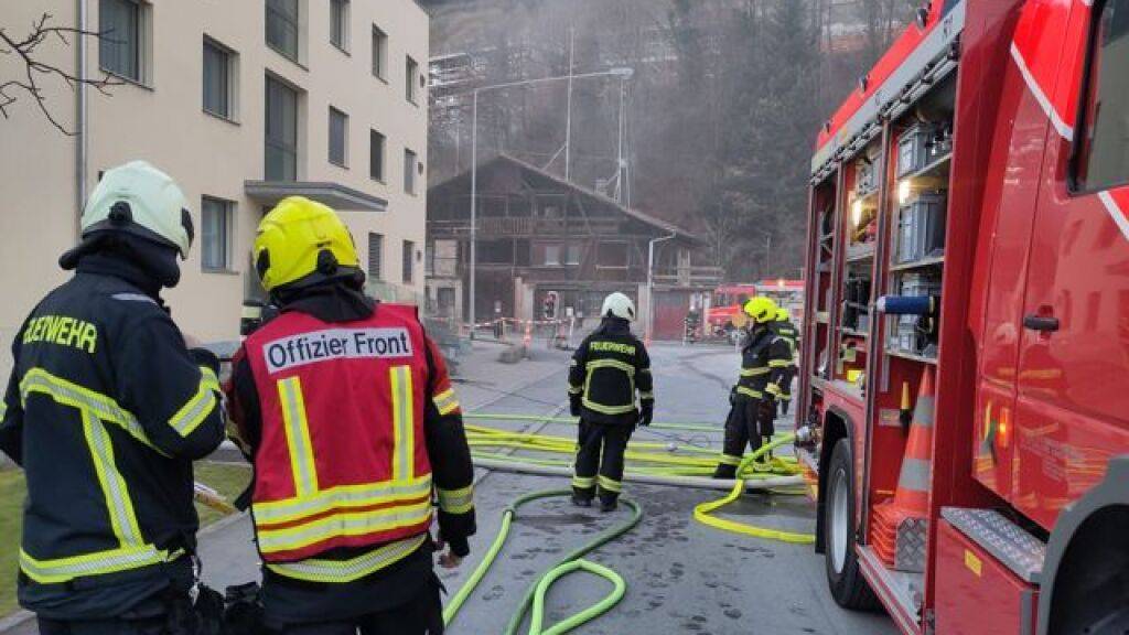 Die Krienser Feuerwehr rückte am Mittwochnachmittag zu einem Brand aus.