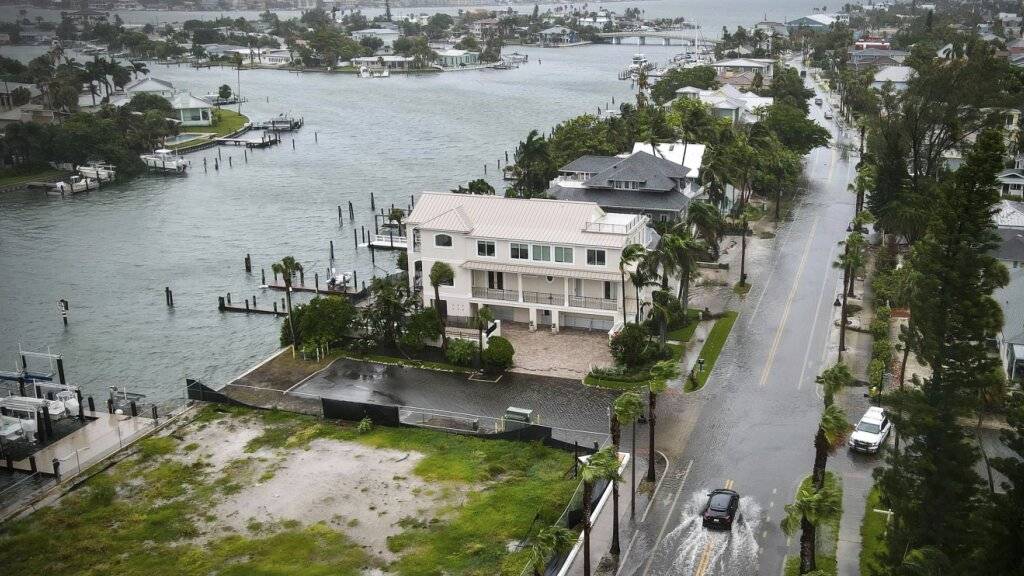 Der Tropensturm «Debby» zieht entlang der Golfküste des US-Bundesstaats Florida durch.