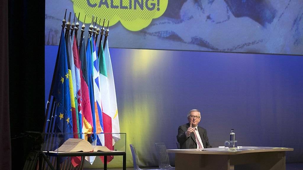 Juncker in Maastricht: «Wir müssen die Verträge an die heutige Welt anpassen.»