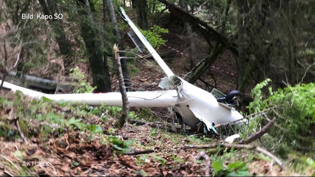 Flugunfall am Bettlachberg: Pilot hatte Glück im Unglück