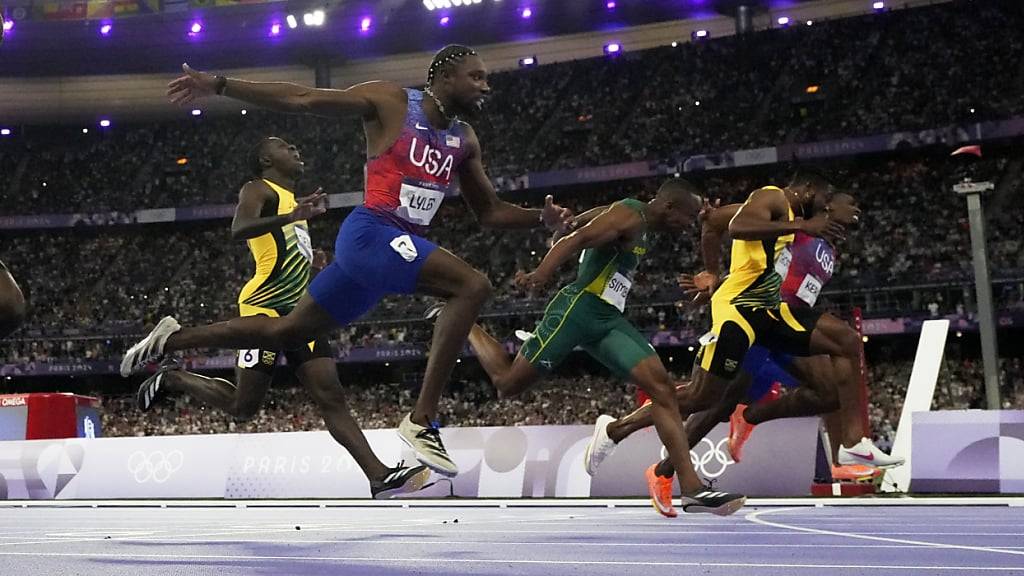 Der von Noah Lyles gewonnene 100-m-Final der Männer sorgte bei SRF für die höchste Einschaltquote während den Sommerspielen in Paris