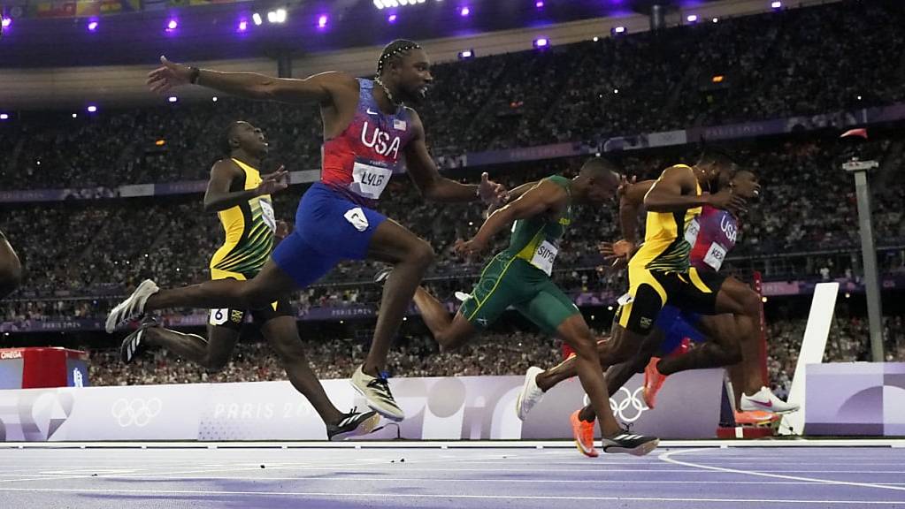 Der von Noah Lyles gewonnene 100-m-Final der Männer sorgte bei SRF für die höchste Einschaltquote während den Sommerspielen in Paris