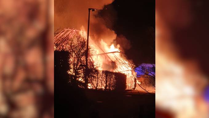 Brittnau: Haus brennt komplett ab