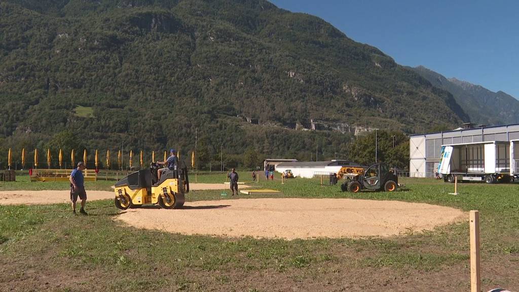 Mit viel Hilfe aus der Innerschweiz: Tessin bereitet letztes Kranzschwingfest der Saison vor