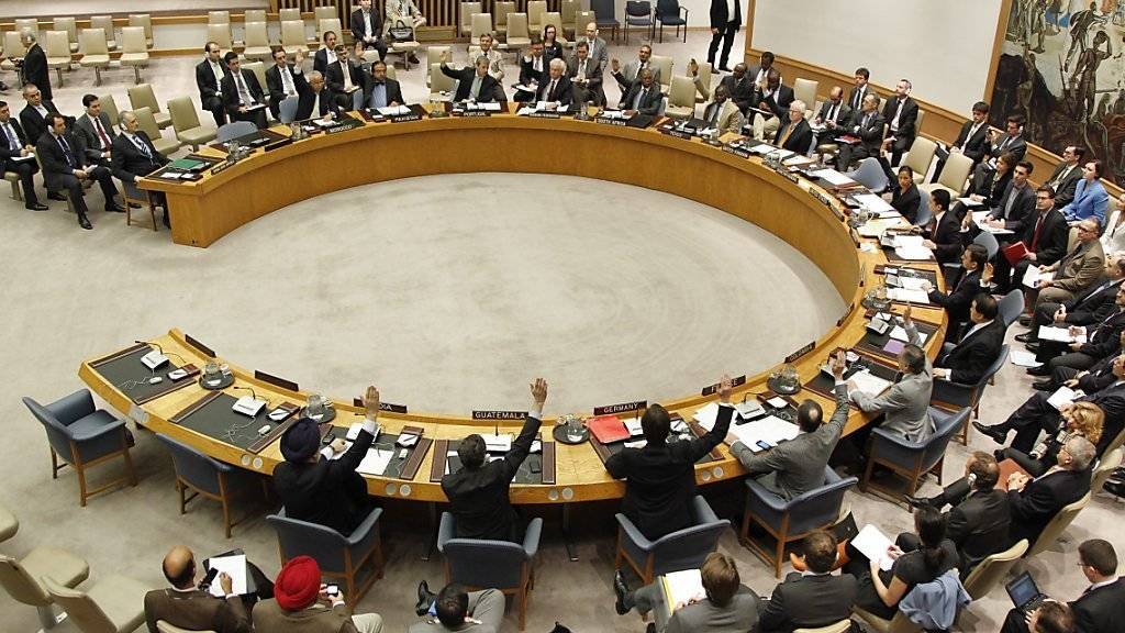 Blick auf den Weltsicherheitsrat. Die UNO-Vollversammlung wählte fünf neue nicht-ständige Mitglieder, darunter die Ukraine. (Archiv)