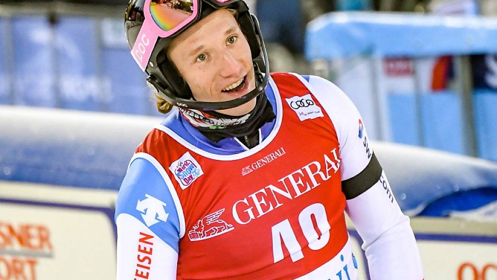 Tanguy Nef - mit Nummer 40 wird der Genfer in seinem ersten Weltcuprennen gleich Elfter.