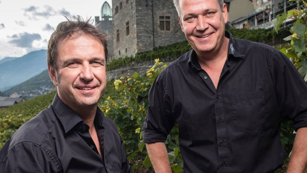Jörg und Damian Seewer gewann mit dem Weingut Leukersonne den Grand Prix du Vin Suisse 2023.