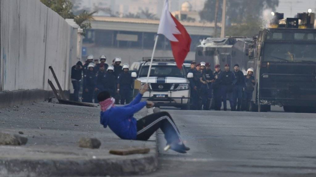 Das Königtum Bahrain wird immer wieder von Protesten und Gewalt gegen die sunnitische Herrscherfamilie und Sicherheitskräfte überschattet. (Symbolbild)