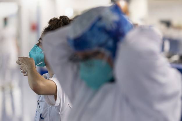 Nursing staff of the intensive care department of the HFR Cantonal Hospital Freiburg.