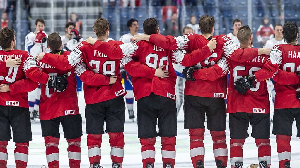 An dieses Bild vom siegreichen Schweizer Team kann man sich an der Eishockey-WM gewöhnen