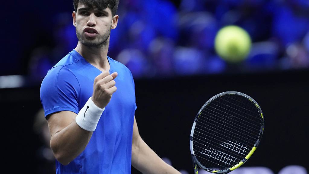 Gab sich im abschliessenden Einzel keine Blösse: der French-Open- und Wimbledonsieger Carlos Alcaraz