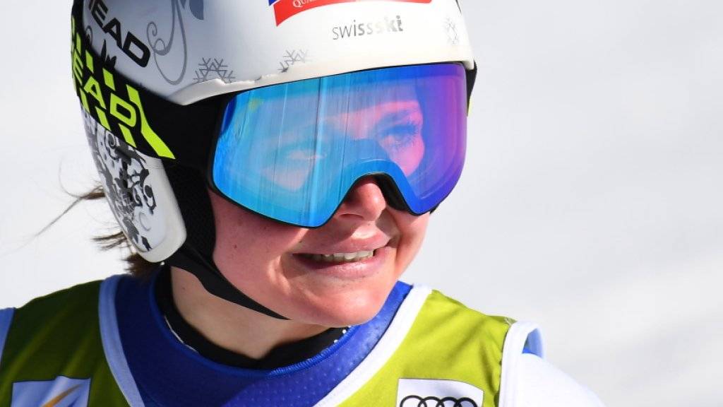 Corinne Suter sicherte sich zum dritten Mal den Schweizer Abfahrtsmeister-Titel