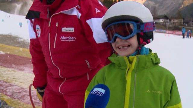 Skischule für körperlich behinderte Kinder