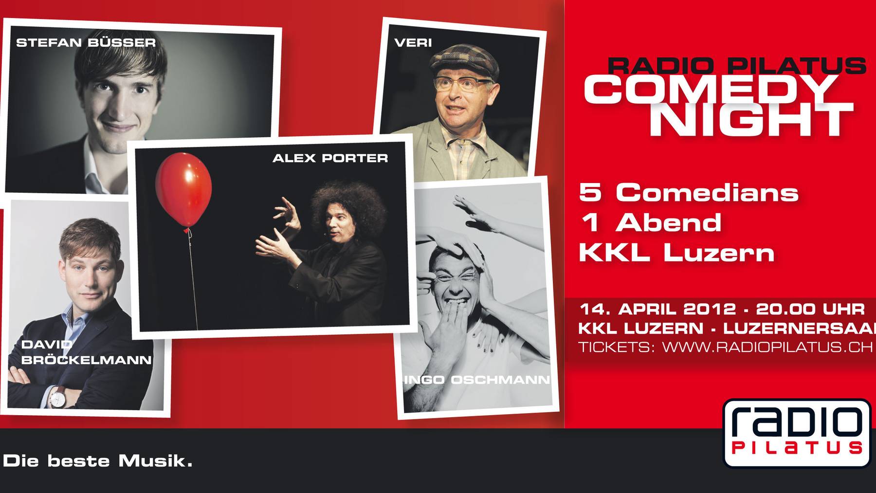 Radio Pilatus Comedy Night im KKL Luzern