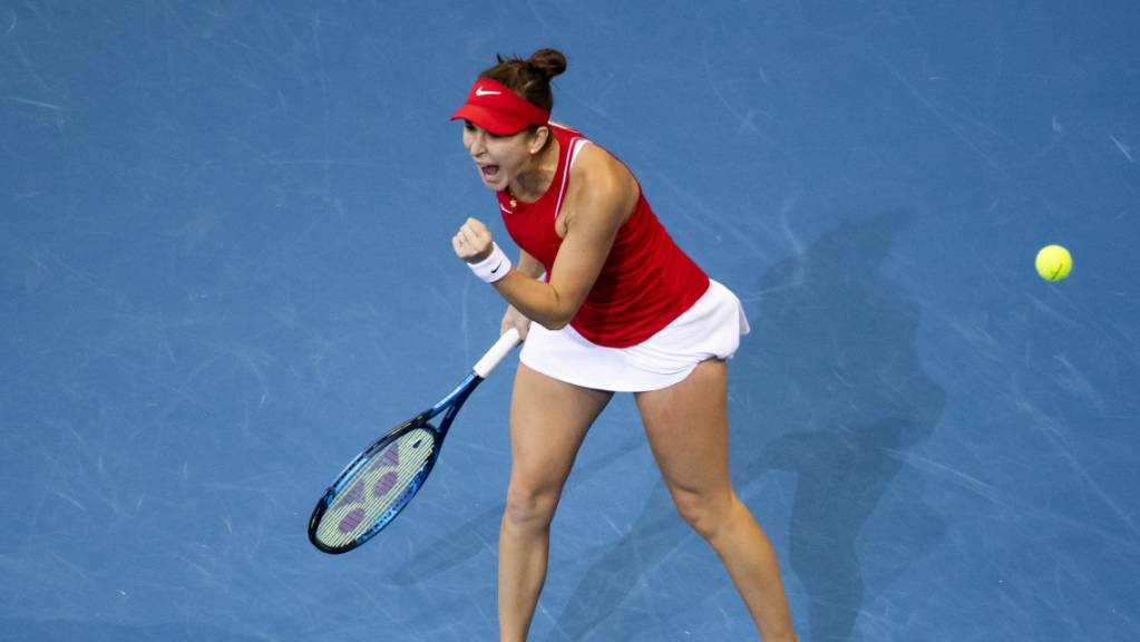 Belinda Bencic wahrte die Chance der Schweizerinnen auf den Einzug in die Halbfinals