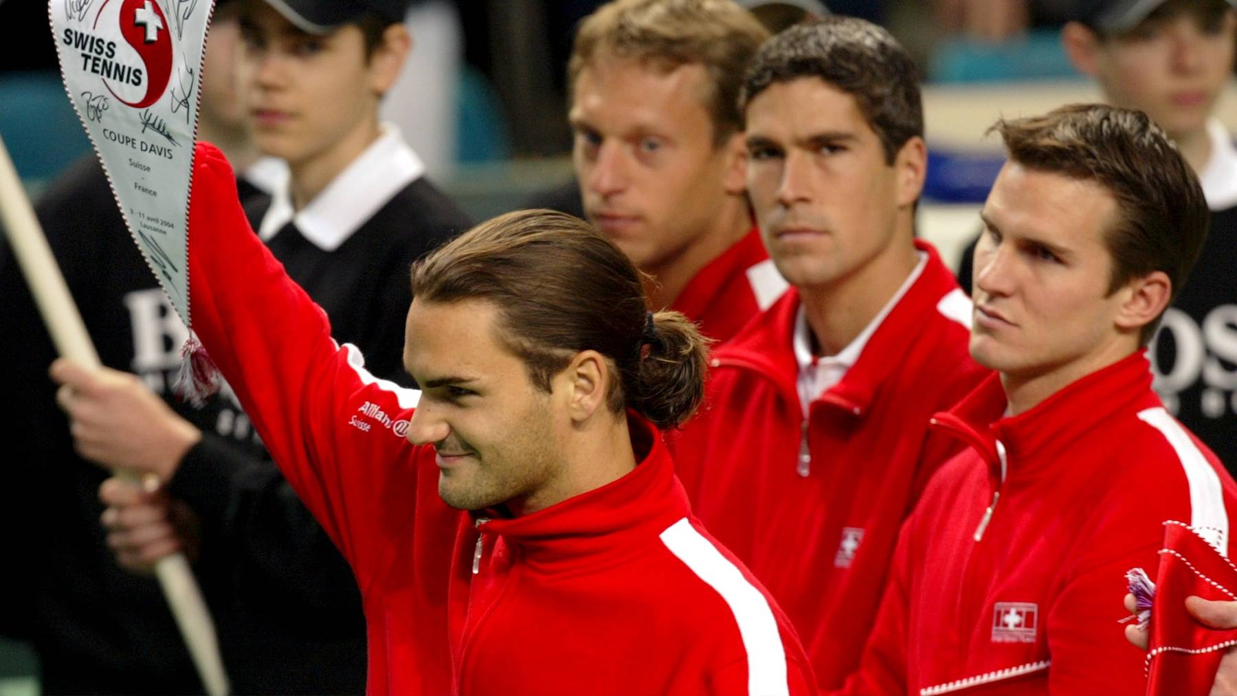 Kratochvil Federer Davis Cup Viertelfinale Lausanne, April 2004