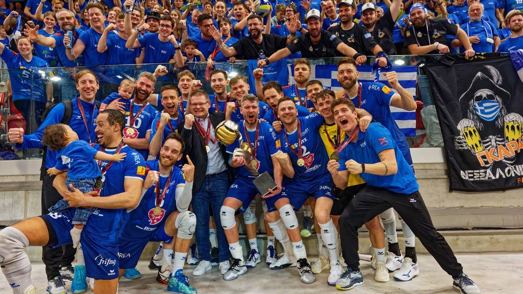 «Volleyball vom Feinsten» – so feiert Volley Amriswil den Cup-Triumph