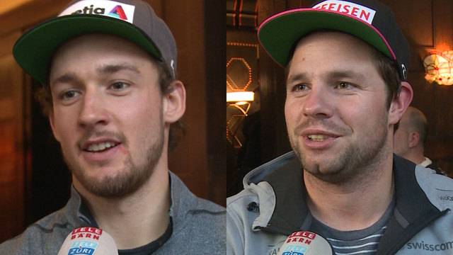 Ski: Luca Aerni und Beat Feuz