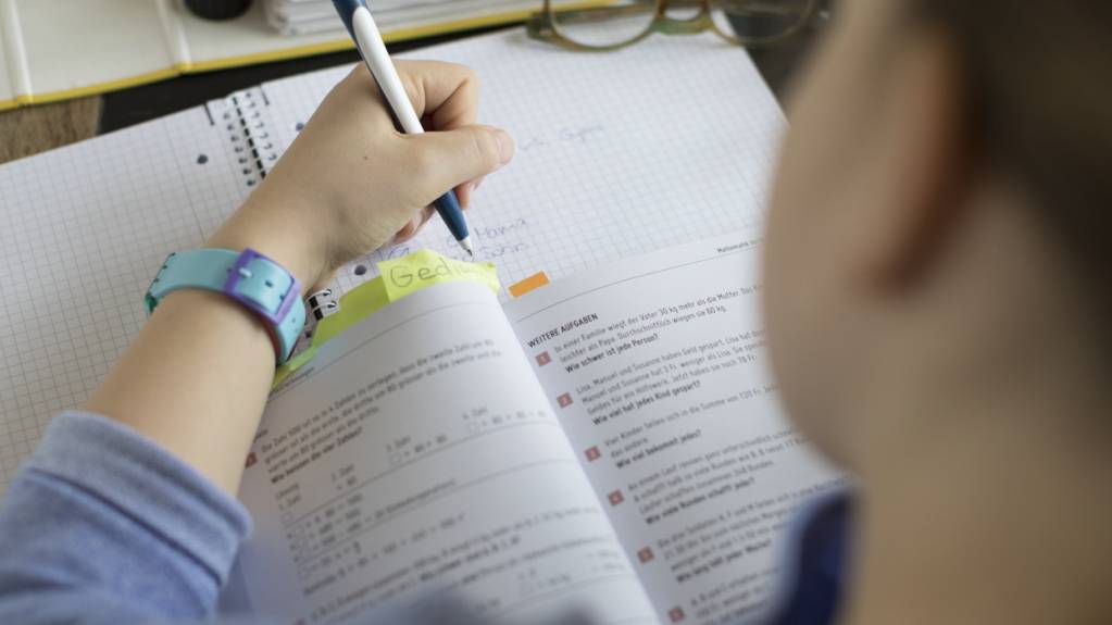 Ein 11-jähriges Mädchen lernt für die Aufnahmeprüfung an das Langzeitgymnasium. (Archivbild)