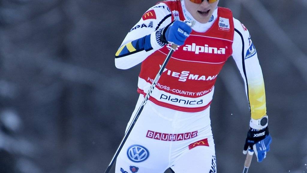 Stina Nilsson läuft dem Sieg entgegen