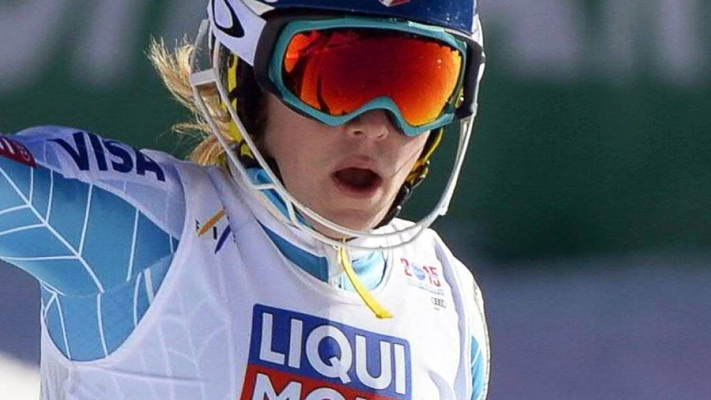 Die Amerikanerin Mikaela Shiffrin (20) musste Mitte Dezember für den Weltcup-Riesenslalom im schwedischen Are wegen einer Verletzung Forfait geben und stand seither nicht mehr auf Skis