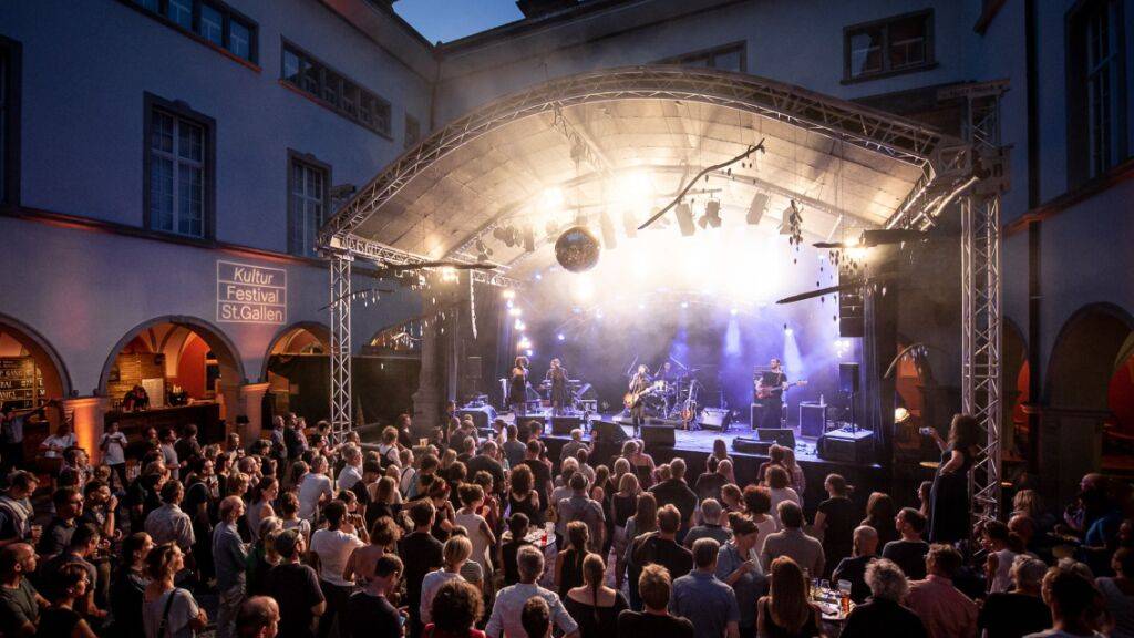 Die Konzerte des St Galler Kulturfestivals finden jeweils im stimmungsvollen Museums-Innenhof statt. Das Programm dauert bis am 22. Juli. (Archivbild)