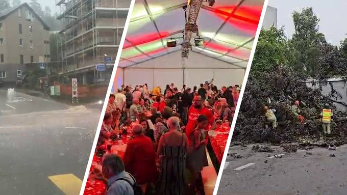 Heftiges Gewitter zieht über die Ostschweiz – Bundesfeier in Rorschach abgesagt