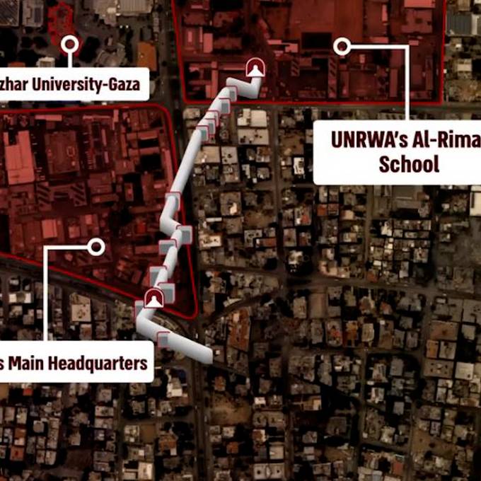  Hamas-Tunnel unter Hilfswerk-Hauptsitz gefunden