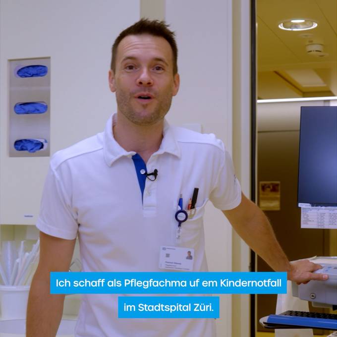 GLP-Kantonsrat Patrick Hässig dreht Polit-Werbevideo im Triemli